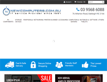 Tablet Screenshot of newcomputers.com.au